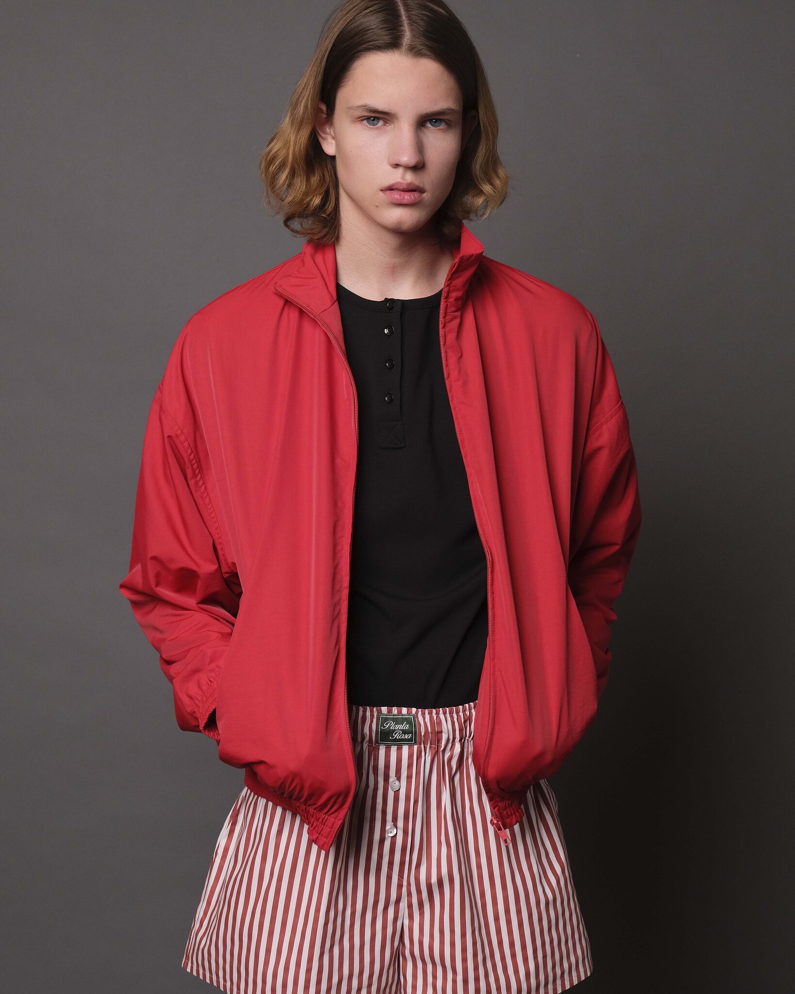 PUFFER TRACK JACKET 002 RED